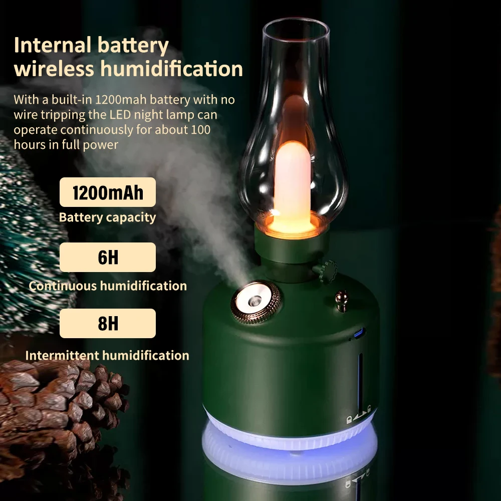 Увлажнитель воздуха с лампой в стиле ретро 280 мл |