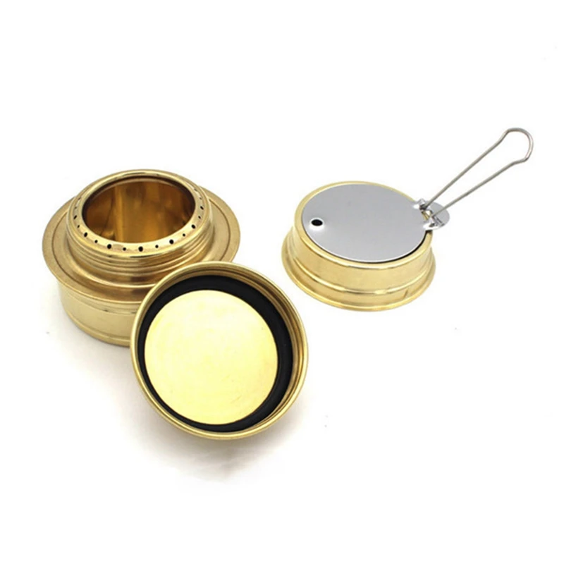 Мощная латунная горелка с крышкой-подставкой для кемпинга походов | Спорт и