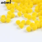 2000 шт.лот 6 мм желтый Помпон Мяч мягкий пушистый шар DIY проект ручной работы