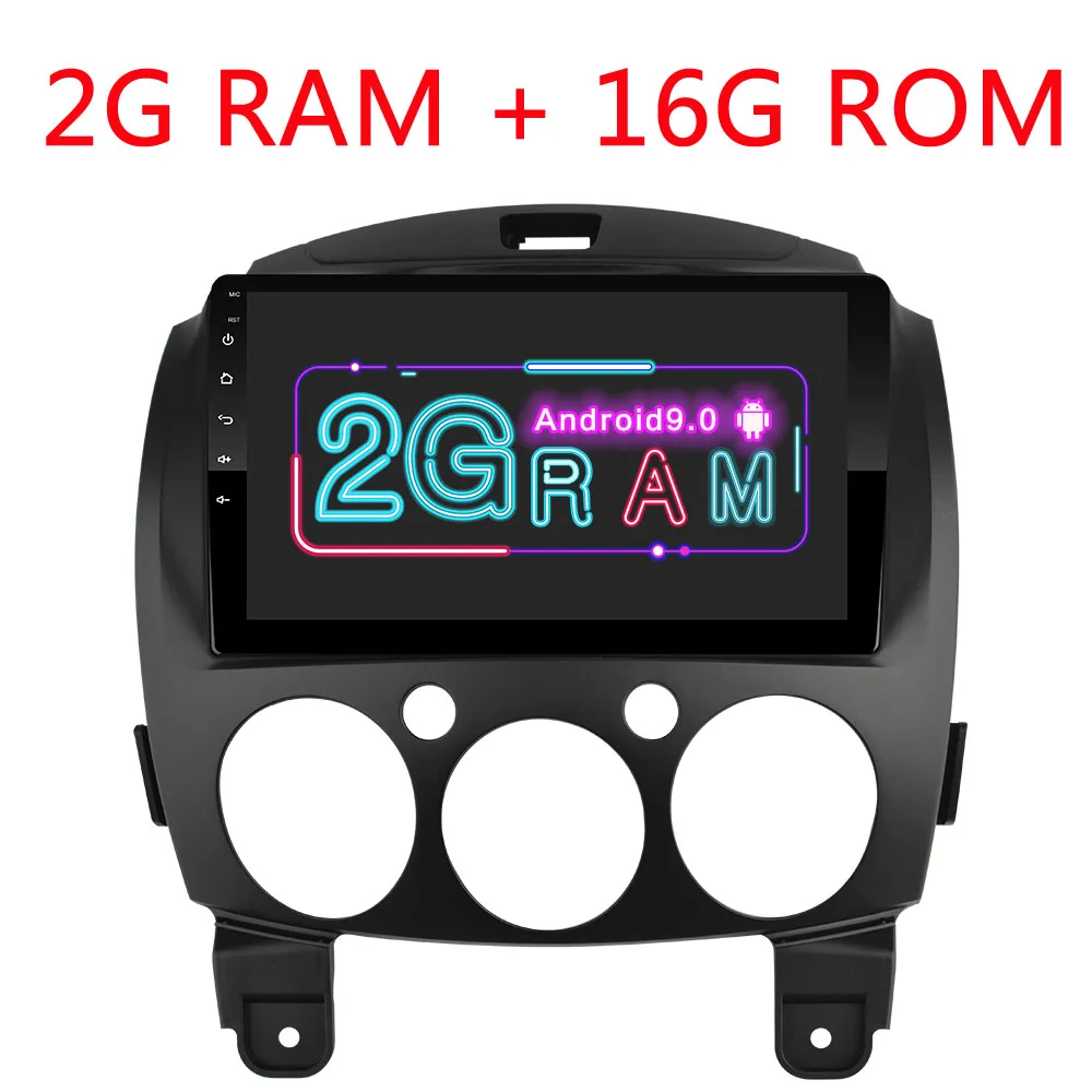 2G-16G Android 9,0 автомобильный gps-навигатор для Mazda 2 Jinxiang DE Third generatio 2007 2008 2009 2010 2011- Автомобильный Радио мультимедийный плеер - Цвет: 2G-16G