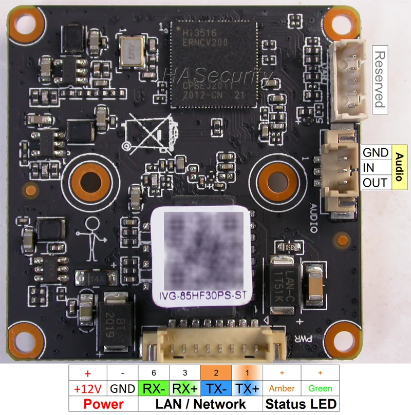 IPC H.265 3MP 1/2.7 &quotSC4239 CMOS датчик изображения + Hi3516E V200 CCTV IP камера Модуль платы блока