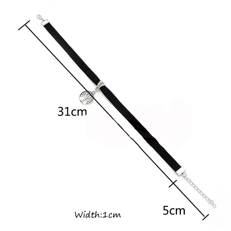 1 шт. модные ювелирные изделия ретро кулон ожерелья готический бархат сердце