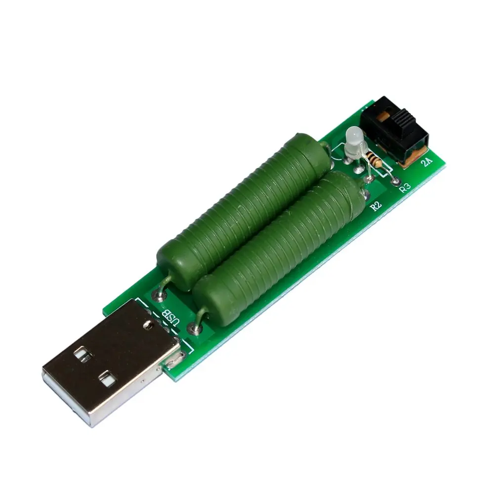 2 шт. 10 Вт USB Сопротивление нагрузке мобильное зарядное устройство испытательные