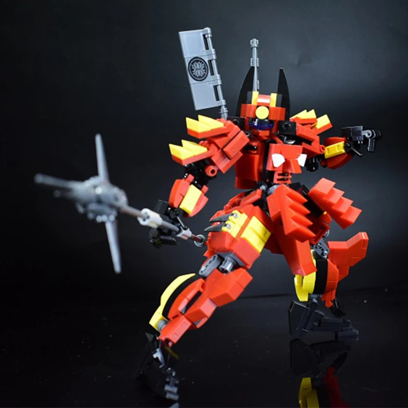 454 шт. оригинальный дизайн меха воин строительные блоки игрушки для детей Броня