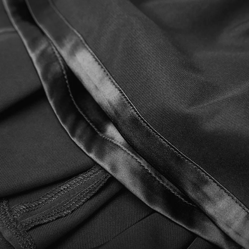 Женская юбка в стиле панк черная шифоновая средней длины модные крутые защитные