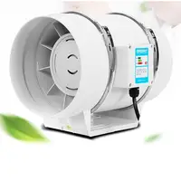 4 inch Extractor Fan Low Noise Inline Duct Hydroponic Air Blower Exhaust Fan for Bathroom Kitchen Grow Room Ventilation Vent