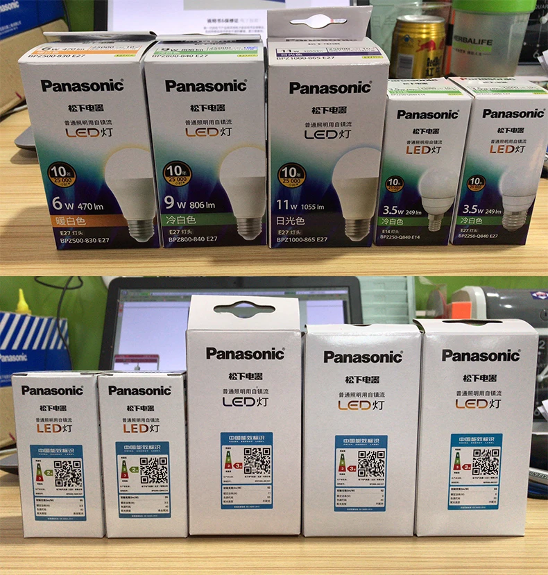 Panasonic E27 LED Bulb Lamps 6W 9W 11W Light AC 220V 230V 240V Bombilla Spotlight Cold/Warm/daylight White | Лампы и освещение