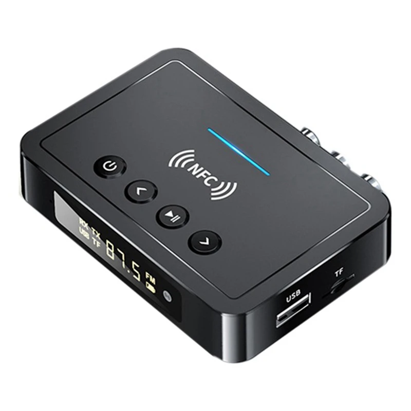 

Bluetooth Receiver Transmitter 5.0 FM Handsfree Call Audio Stereo AUX 3.5Mm Jack RCA Optical Wireless Bluetooth Adapter.