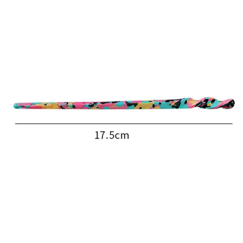 

2021 New Arrival Hair Jewelry Accessories Acetate Chopstick Vintage Hair Stick Women Girls Long Marble Leopard Print Hairpins