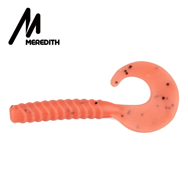 Meredith, 10 шт., воблеры, хвост, мягкие приманки, червь, Grubs, 80 мм/3,3 г, рыболовные приманки, приманки для ловли окуня, щуки