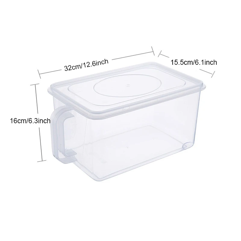 2 упаковки для хранения в холодильнике Штабелируемый Органайзер с ручкой