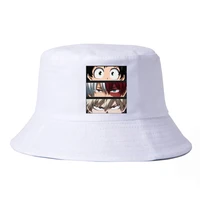 my hero academia cute bucket hat women casual harajuku panama cap summer woman japan anime fisherman hats