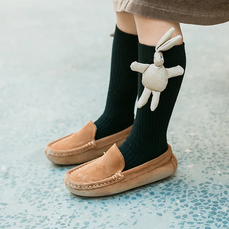 Детские носки с лотосом гольфы для девочек милые детские куклой кролика гетры