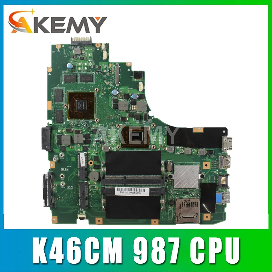 

Оригинал для ASUS K46CM REV2.0 с 987 CPU материнская плата 60-NTJMB1101-C03 1G HM76 чипсет GT635M 2 ГБ DDR3 идеально подходит для работы