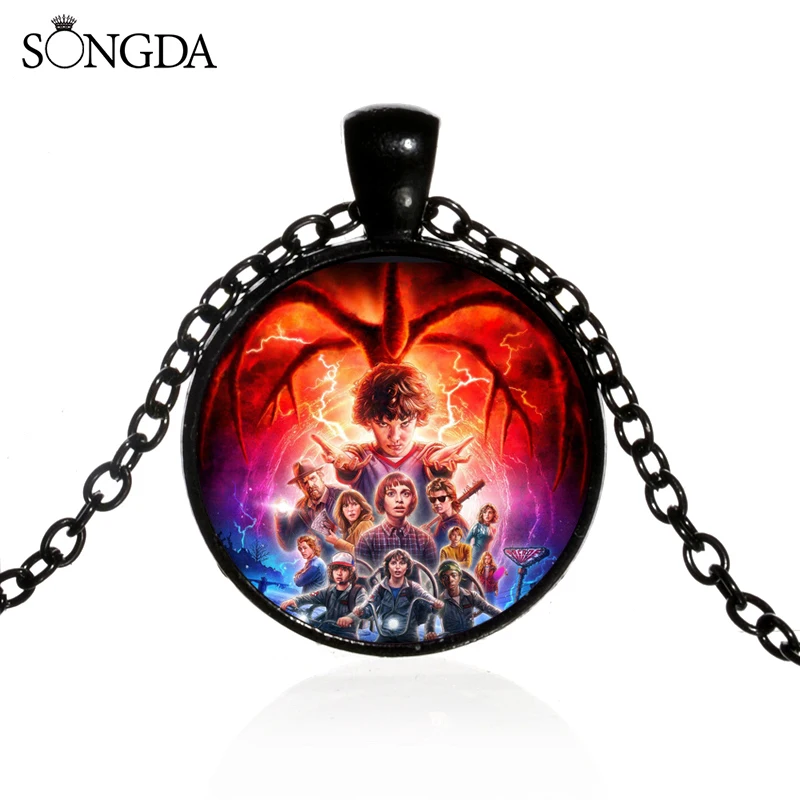 Крутое ожерелье в стиле американского ТВ очень странные дела металлический