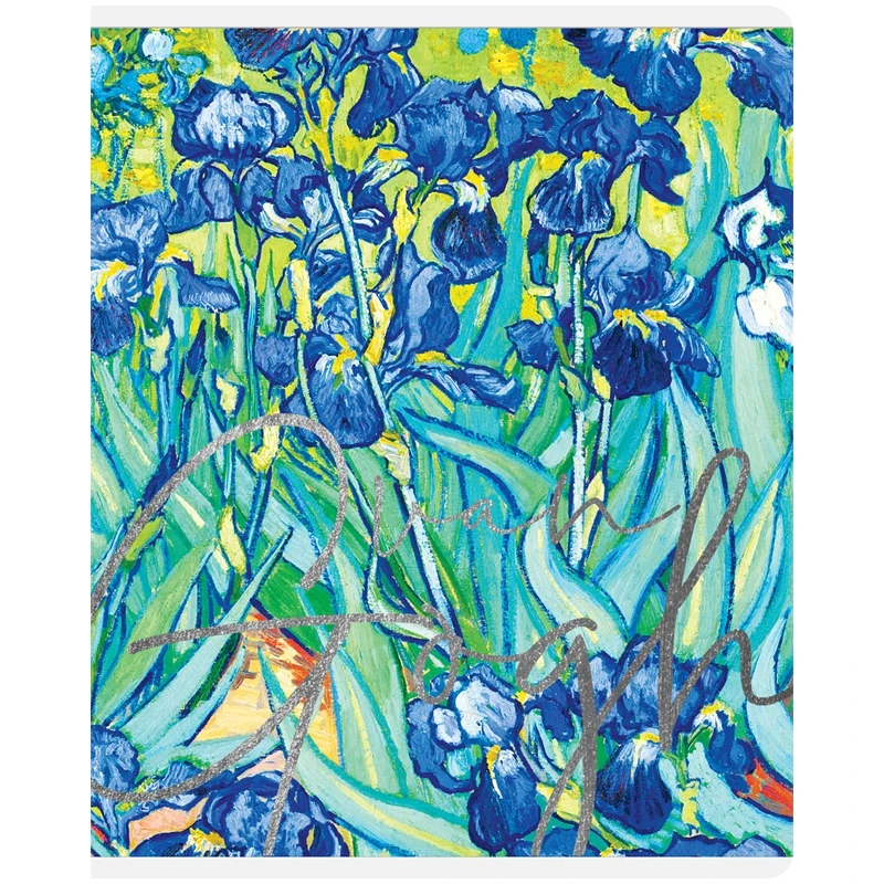 Тетрадь 48л. А5 клетка Greenwich Line &quotVan Gogh&quot фактурное тиснение фольгой 70г/м2 |