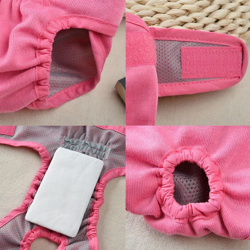 

Pet Underwear Physiological Pants for Female Small Dog Washable Durable Doggie Diapers Underwear Short Diaper