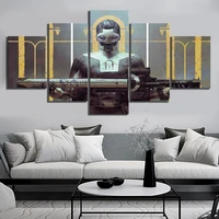 unframed 5pcs destiny 2 forsaken game canvas posters wall art pictures hd paintings home decor for living room decoration