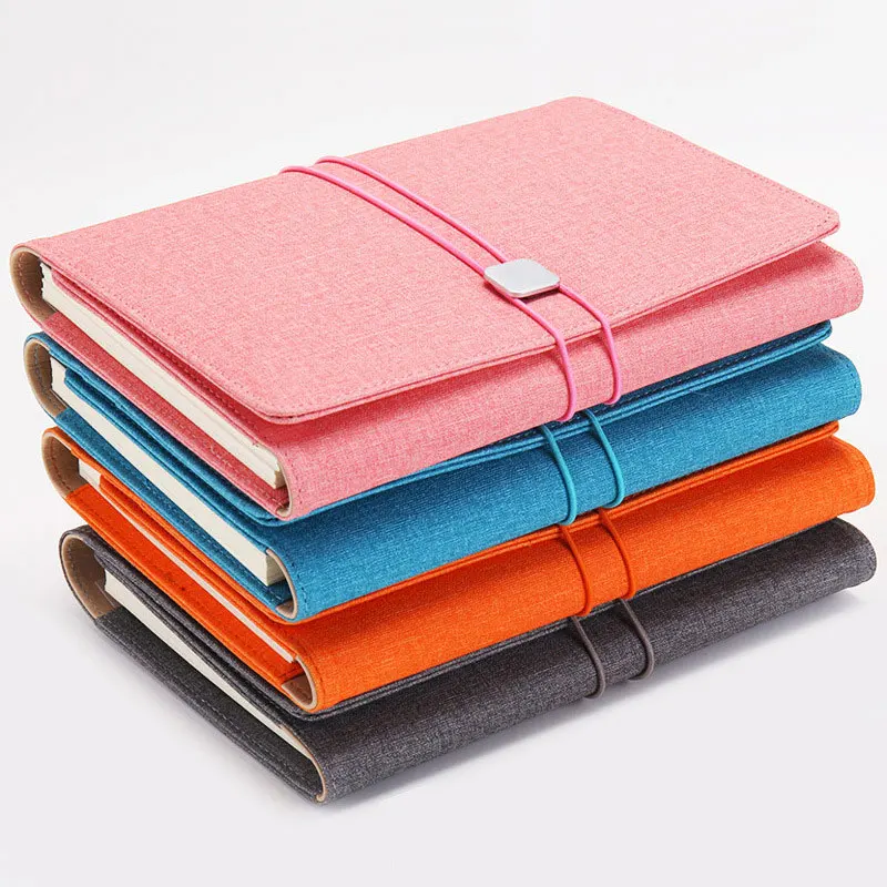 

A5 Three-Fold Notebook Business Notebooks PU Leather Lock Diary Traveler Notepad Agenda Journal Planner School Stationery Gifts