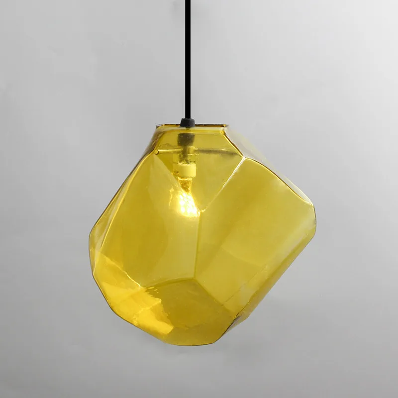 

Nordic Pendant Light Colorful Stone Glass luminaire suspendu Indoor G4 LED Hanging Lamp Restaurant dining room bar light fixture