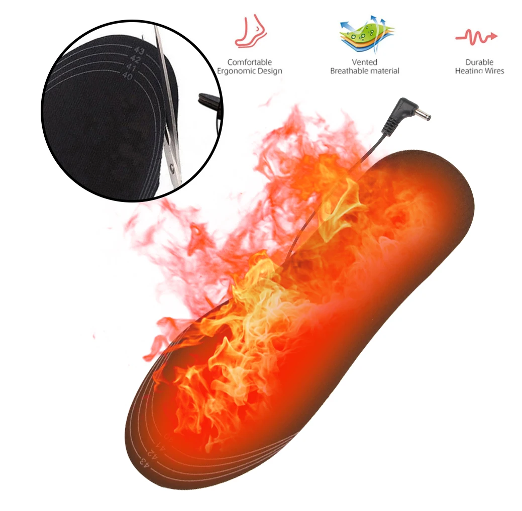 Мотоциклетные стельки с подогревом USB-подогревом зимние Подогреваемые теплые