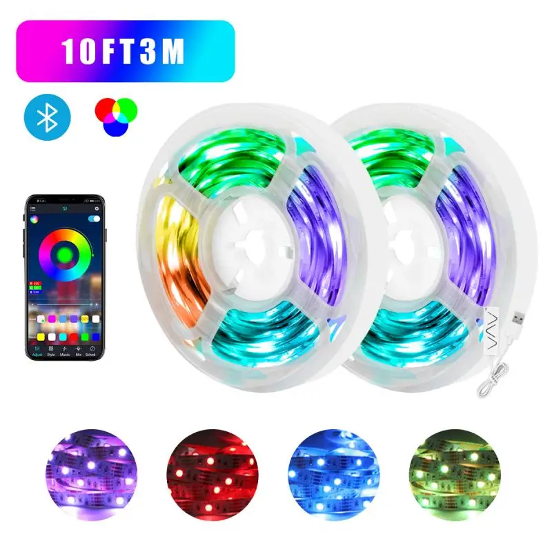 Светодиодная ленсветильник RGB с питанием от USB 5050 5 в постоянного