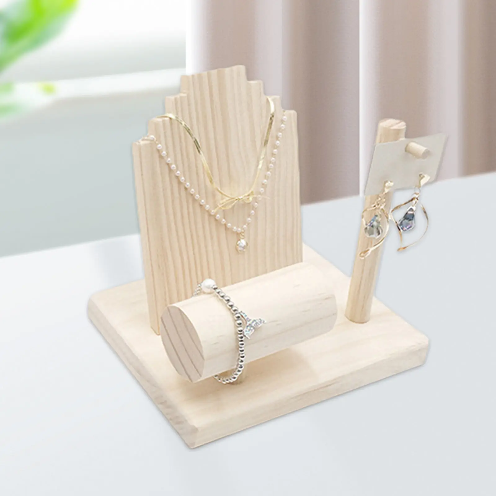 

Multifunction ALE Jewelry Display Stand Rack for Bracelets Against Necklace