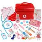 MEW детский игровой домик, набор игрушек для доктора, головоломка, имитация ткани, сумка для медицины, имитирующая медицинская сумка для медсестры