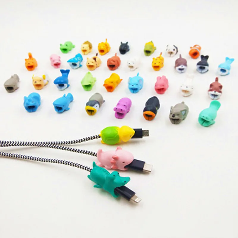 ПВХ защита для кабелей в виде животных игрушка USB зарядное устройство кабель
