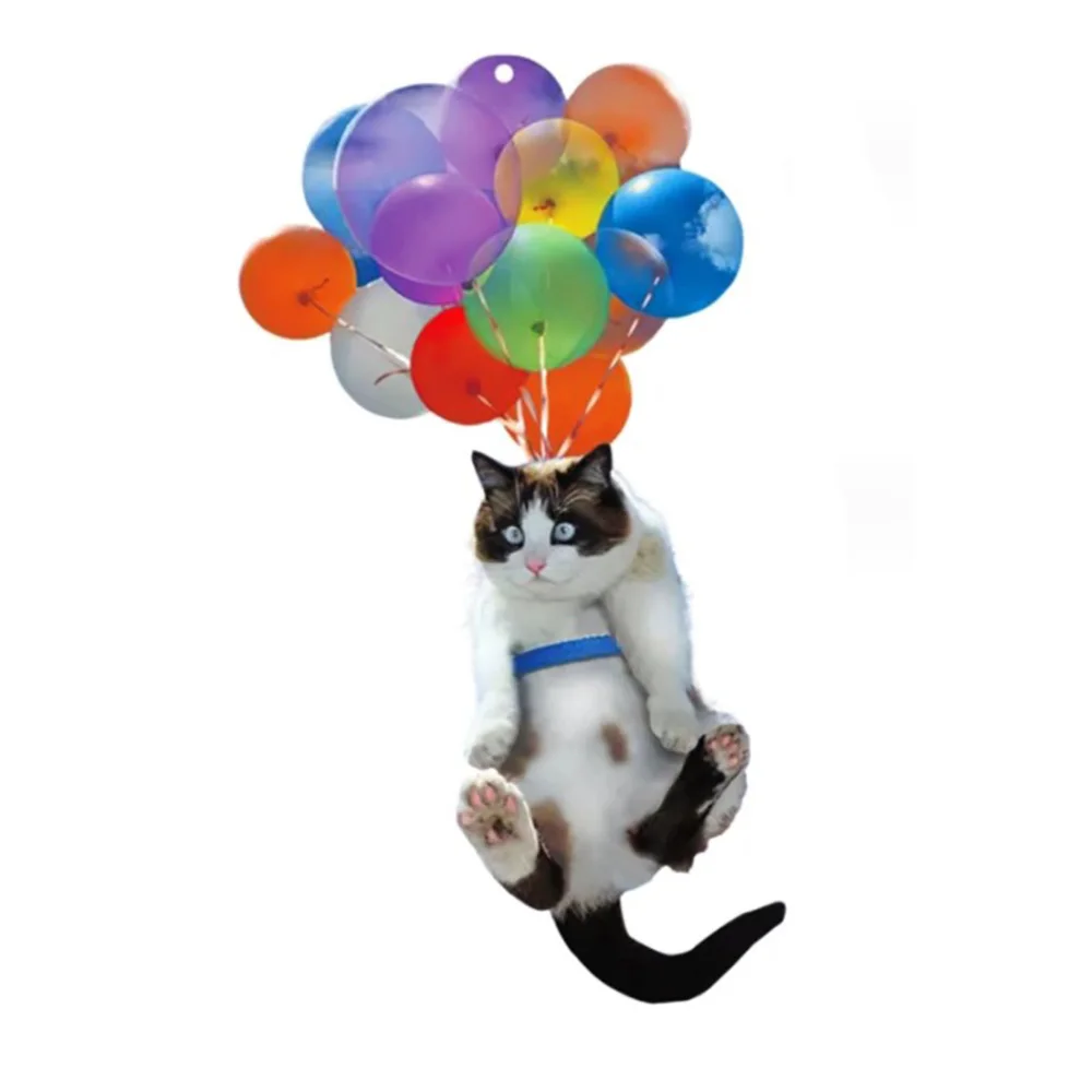 Cat Car Hanging Ornament with Colorful Balloon Interior Decor Home Decoration | Автомобили и мотоциклы