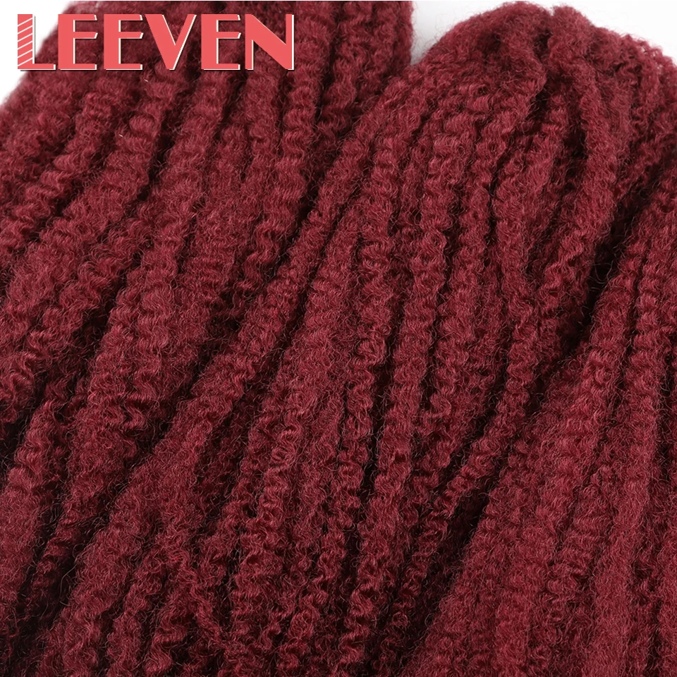 Leeven 18 'Ƌ шт./лот афро марли косички волосы вязанные крючком прическа