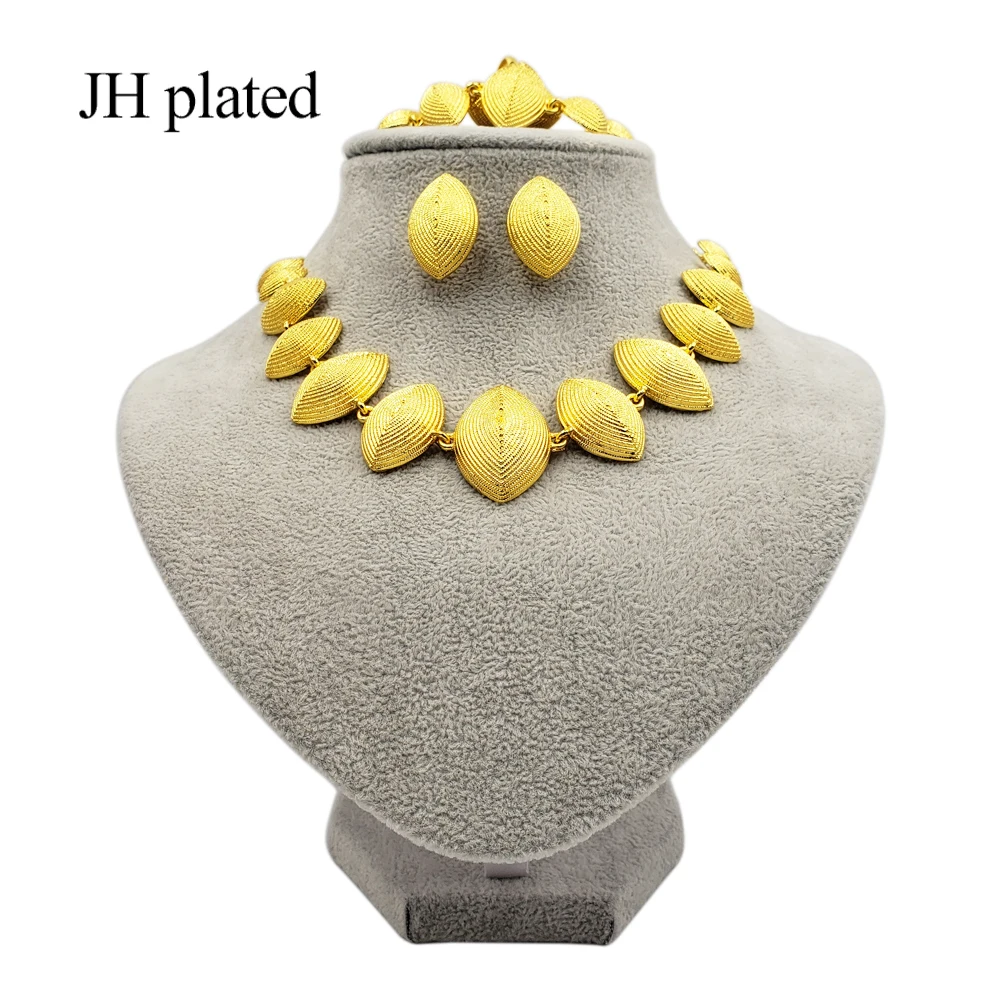 Комплект ювелирных изделий для женщин ожерелье браслет серьги кольцо