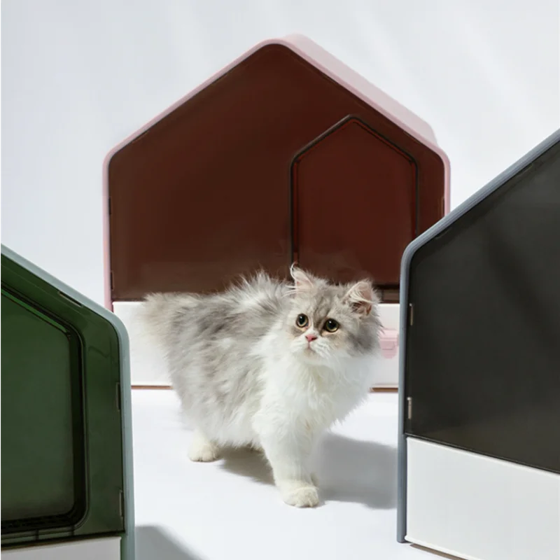 

arenero gato cerrado, Litiere Chat, домик для кошки, Cat Litter Box Closed Sandbox Cat Drawer Type Cat's House Cat Toilet