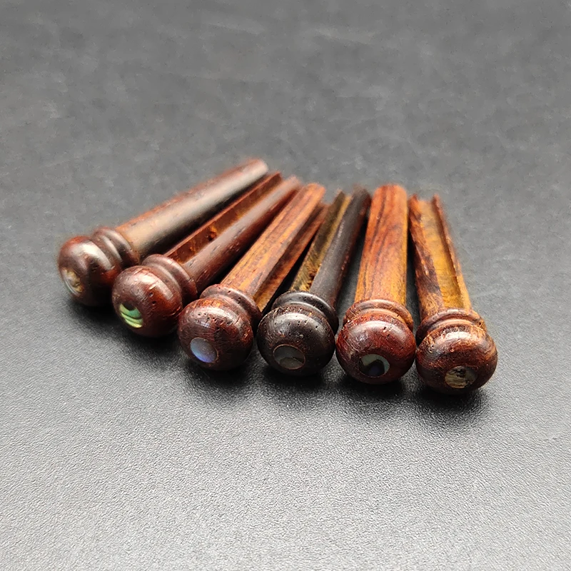 30 шт. шпильки для акустической гитары из чистого дерева Cocobolo с жемчужной оболочкой Dot Guitar String Nails Pin Guitarra Аксессуары