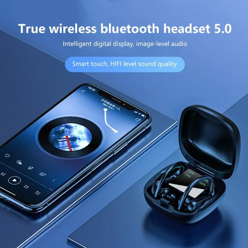 TWS Bluetooth-совместимые наушники 5 0 басовые стерео беспроводные наушники-вкладыши