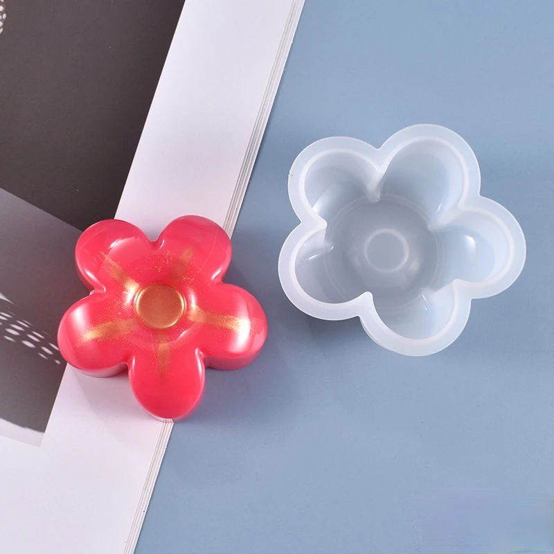 

Diy Crystal Resin 3D Petal Soap Mold Candle Jewelry Silicone Mold