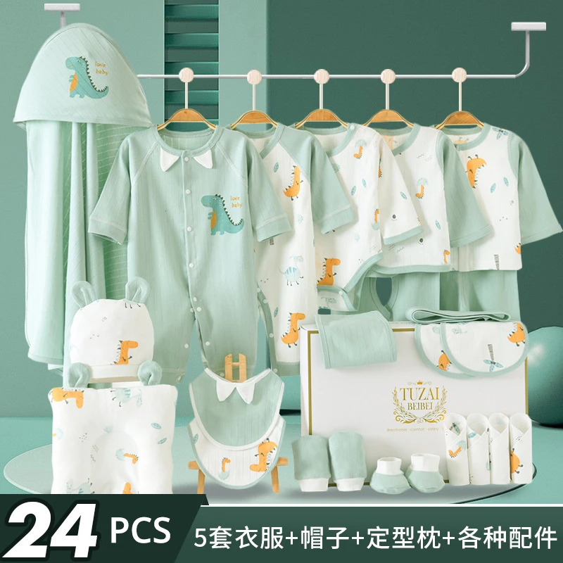 Autumn Animal Cartoon Baby Cotton Jumpsuits Sets for Infant Boy Girl Clothes Outfits 0-3-6M