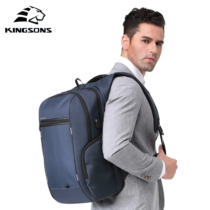 KINGSONS 2019 Новый 15 дюймов большой емкости рюкзак для ноутбука мужчин и женщин модный