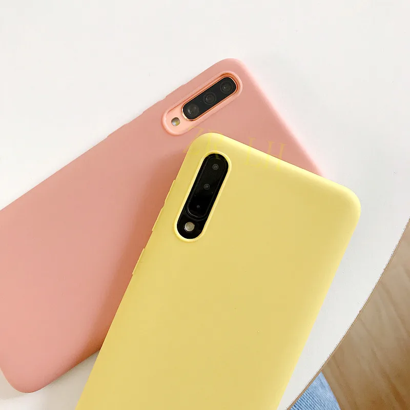 Силиконовый чехол для Samsung Galaxy A21 A71 A01 A51 A50 A20E A70 твердые конфеты M30S A7 2018 S8 S9 S10 Plus S20