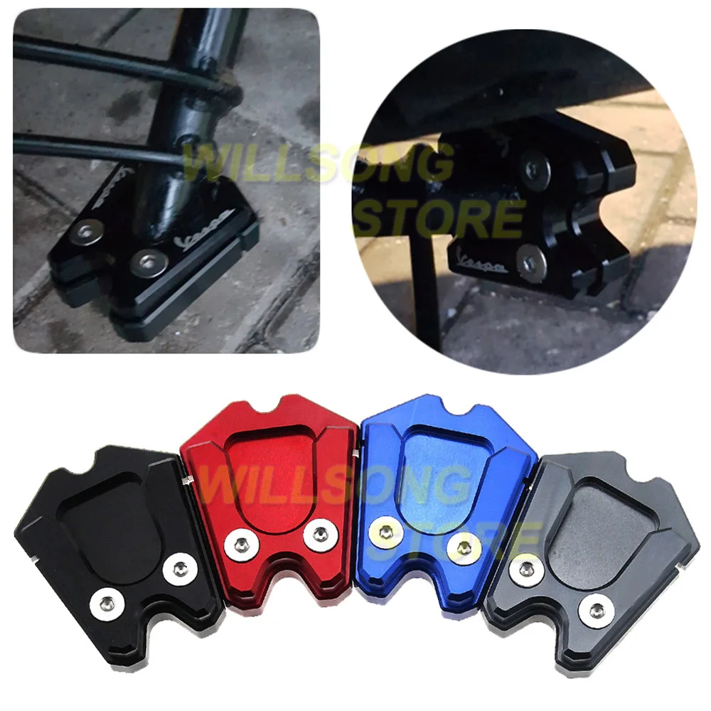 

Side Kickstand Enlarge Stand Extension Plate Foot Pad Base For VESPA GTS GTV 3Vie Sprint LX Motorcycle Accessories Parts Support