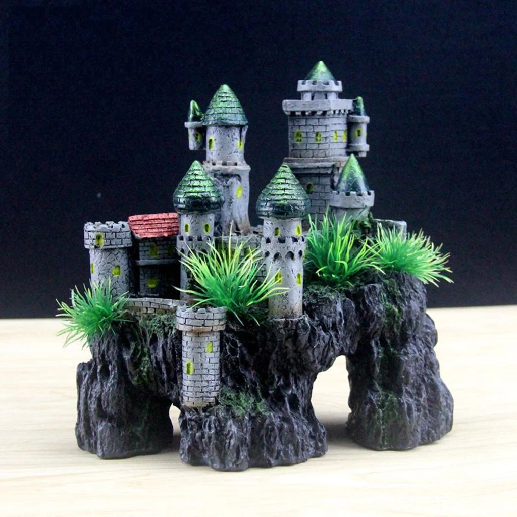 

Aquarium Tank Resin Rockery Stone Aquarium Tank Parts Castle Style