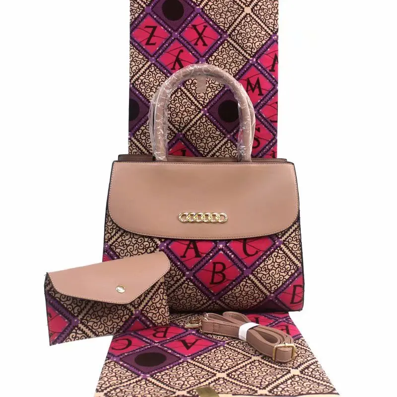 Женский комплект из восковых сумок в африканском стиле 6 ярдов ткань мягкого