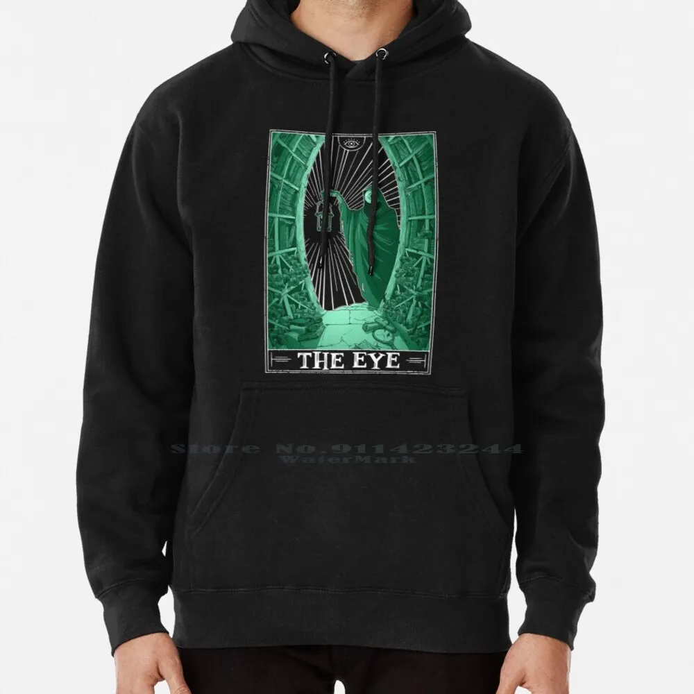 

The Eye " Tarotesque " ( Dark ) Hoodie Sweater 6xl Cotton Death Tarot Creepy Library Books The Magnus Archives Rusty Quill Eye