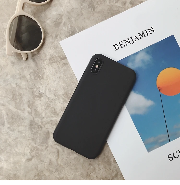 Силиконовый чехол для iPhone 11 Pro Max, чехол из мягкого ТПУ, матовый цветной чехол для телефона s, чехол для iPhone 6 7 8 Plus 6S XS Max XR X Etui