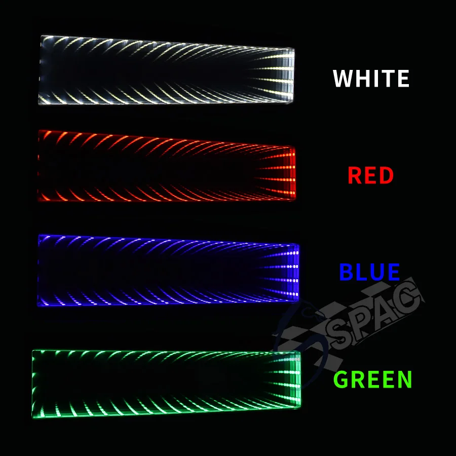 JDM Гоночный Автомобиль регулирусветодиодный светодиодное бесконечное зеркало