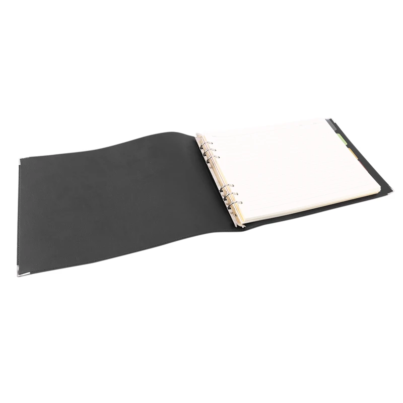

PU Leather 100 Sheets A4 Spiral Binder Business Notebook Journals Planner Line Office Stationery,
