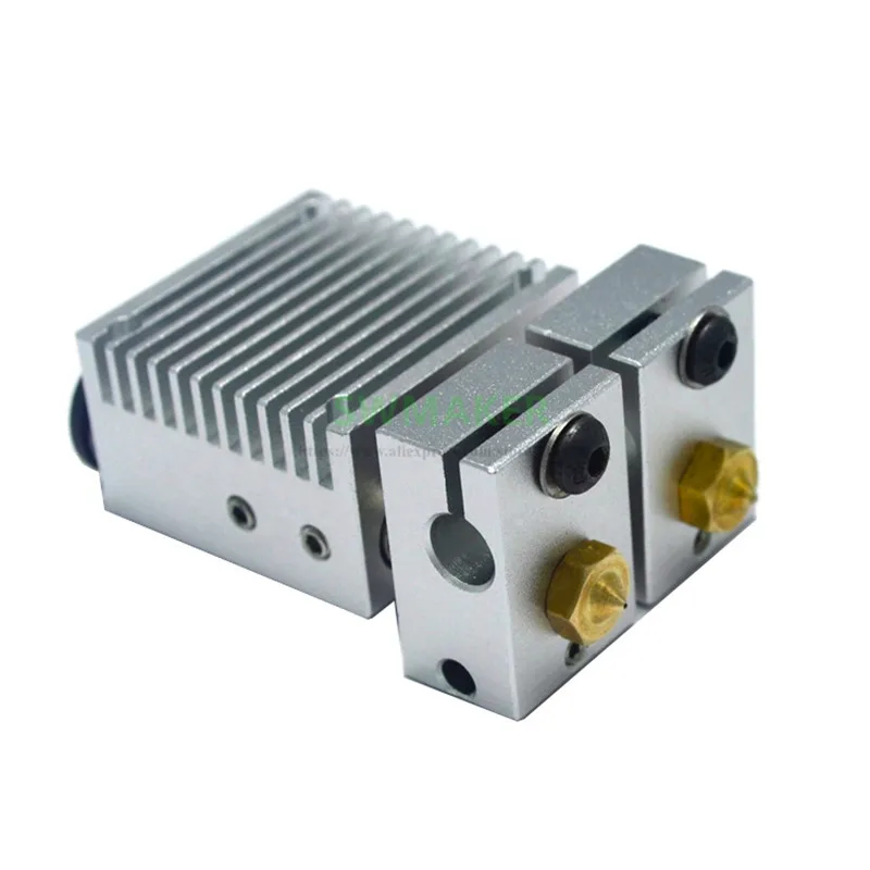 updated e3d chimera double color 2 in 2 out extruder head with seamless fanduct 1 75mm 3d printer parts free global shipping