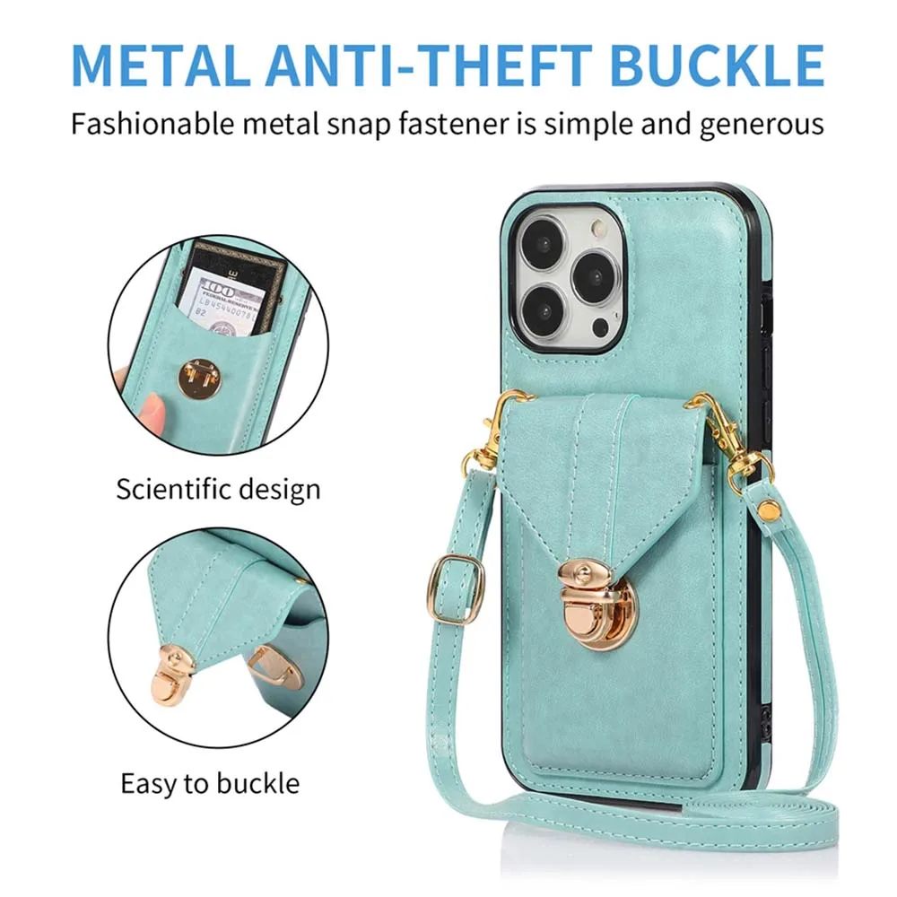 

Card Lanyard Shockproof Protective Case for iPhone 13 Pro Max 6 Plus XS Max 12 Pro 11 Pro Max 12 Mini XR 13 Pro 8 7 Plus 13 Mini