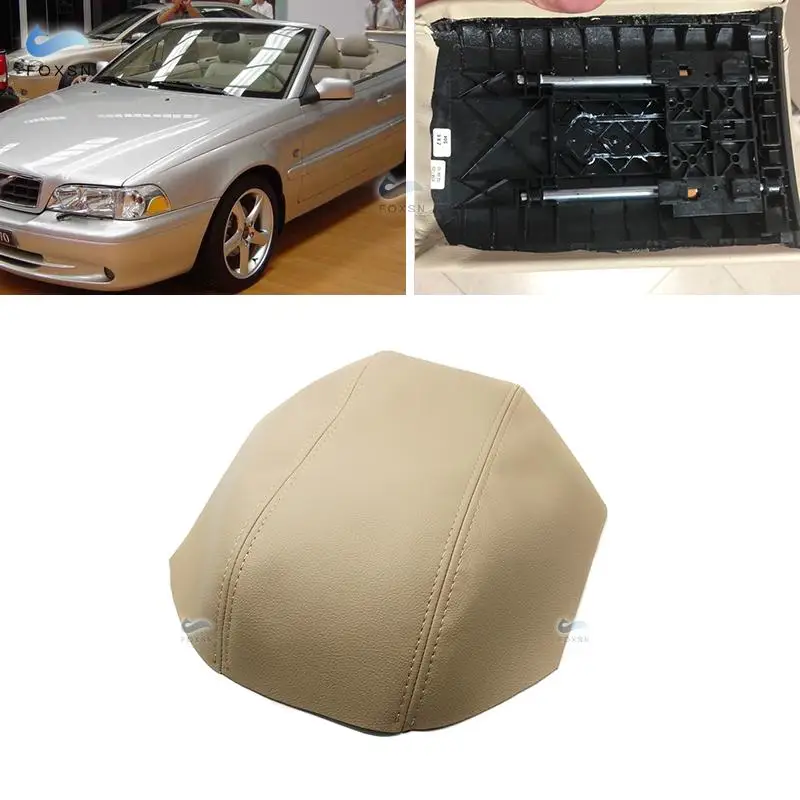 

Для Volvo S70 V70 C70 1993 - 1998 1999 2000 автомобильный кожаный центральный подлокотник с микрофиброй Защитная Наклейка отделка бежевый
