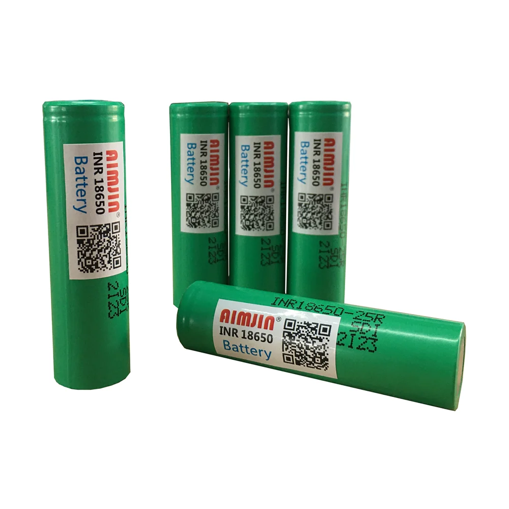 18650 3 7 V 2500 MAH перезаряжаемая батарея INR 25R 20A использует электронные сигареты всех